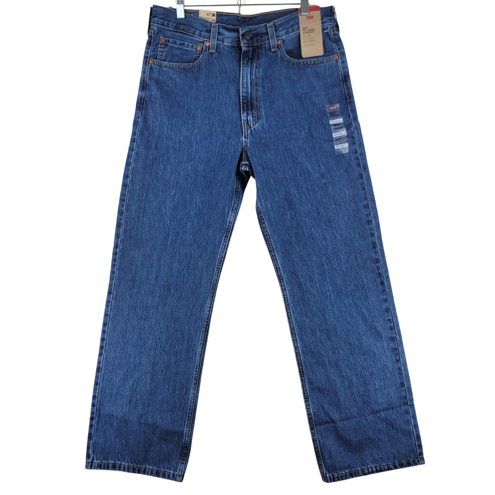 Levi's 565 '97 Loose Straight Jeans Mens 33x32 (Fits 33x31) Blue Denim Y2K Style